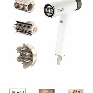 Shark White Hair Dryer with Attachments